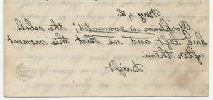 1862年5月4日德怀特·阿姆斯特朗写的信