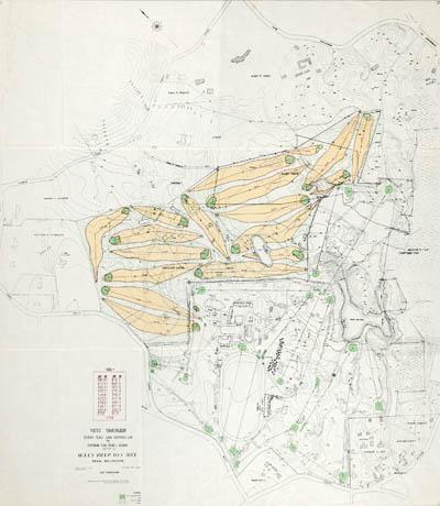 Preliminary Study: No. 2 Eighteen Hole Golf Course by Donald J. Ross, Golf Architect Map